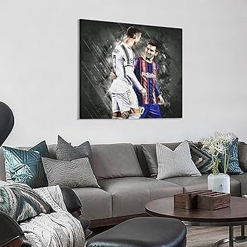リオネル・メッシ & クリスティアーノ・ロナウド アートパネル(50*70cm） Amazon.co.jp: CR7 クリスティアーノ・ロナウド Messi リオネル